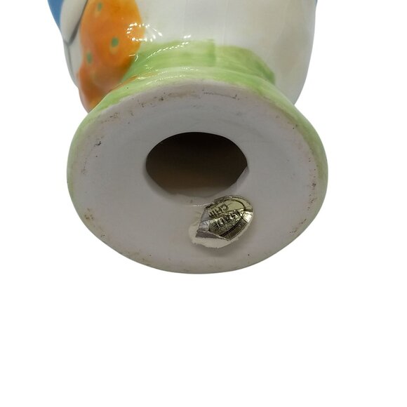 Easter Bunny Egg Cup Hand-Painted Ceramic Decoration Vintage - Picture 3 of 5
